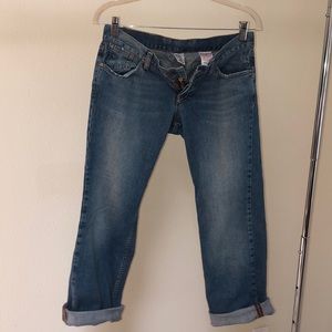 Lucky candy cuff crop jeans